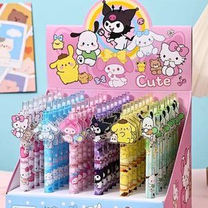 Pens Hello Kitty Ballpoint 6pc Sanrio Kuromi Melody Pom Cinnamaroll School Draw